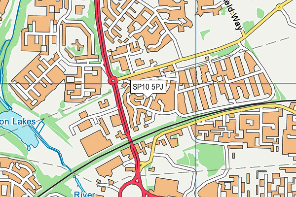 SP10 5PJ map - OS VectorMap District (Ordnance Survey)