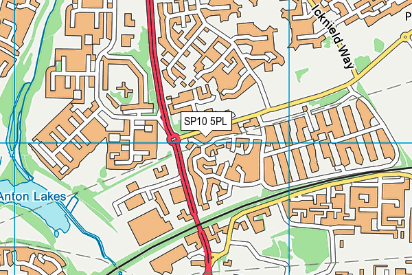 SP10 5PL map - OS VectorMap District (Ordnance Survey)