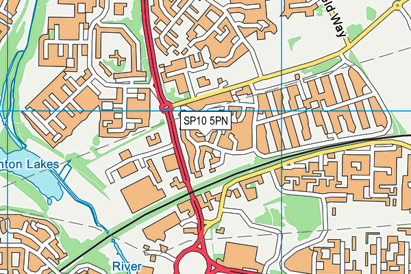 SP10 5PN map - OS VectorMap District (Ordnance Survey)