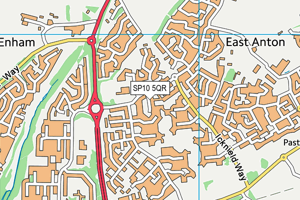 SP10 5QR map - OS VectorMap District (Ordnance Survey)