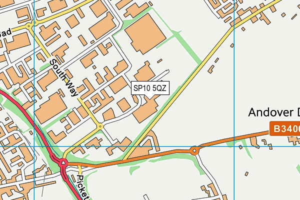 SP10 5QZ map - OS VectorMap District (Ordnance Survey)