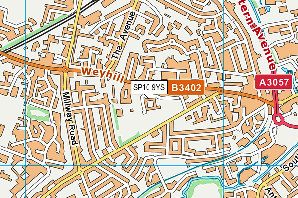 SP10 9YS map - OS VectorMap District (Ordnance Survey)