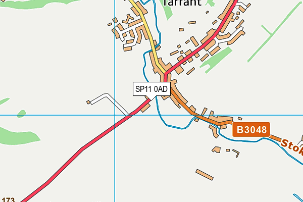 SP11 0AD map - OS VectorMap District (Ordnance Survey)