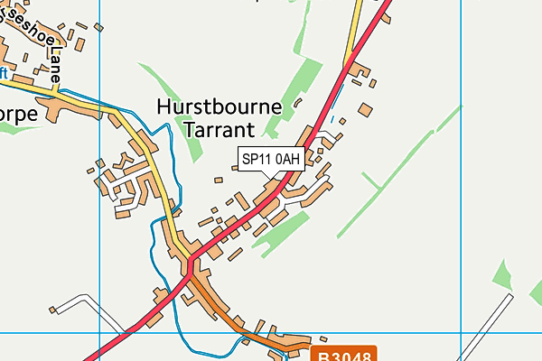 SP11 0AH map - OS VectorMap District (Ordnance Survey)