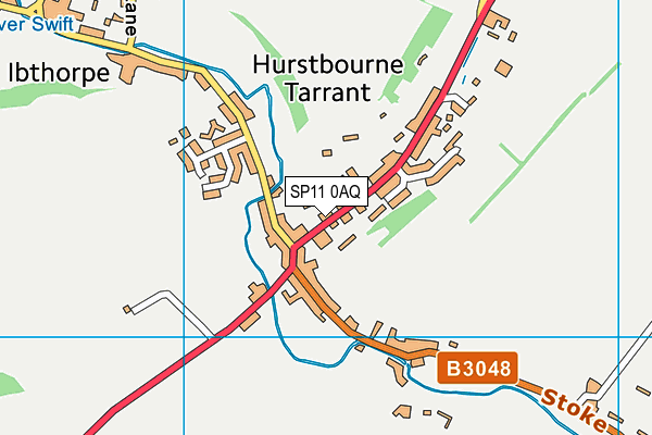 SP11 0AQ map - OS VectorMap District (Ordnance Survey)