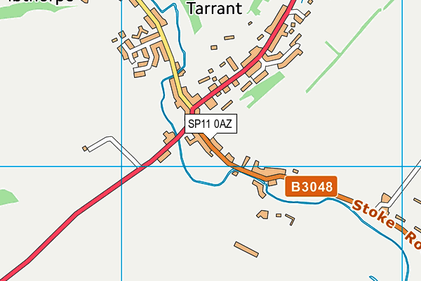 SP11 0AZ map - OS VectorMap District (Ordnance Survey)