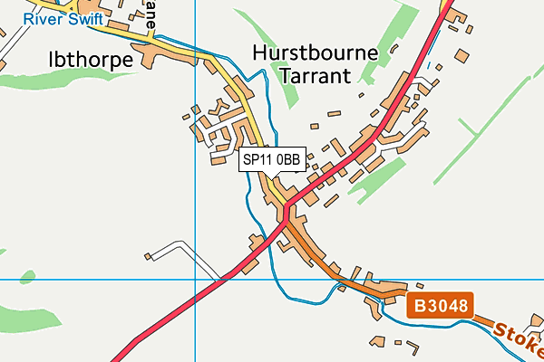 SP11 0BB map - OS VectorMap District (Ordnance Survey)