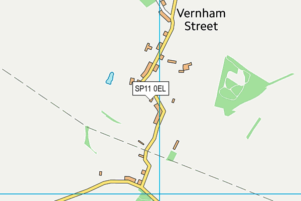 SP11 0EL map - OS VectorMap District (Ordnance Survey)