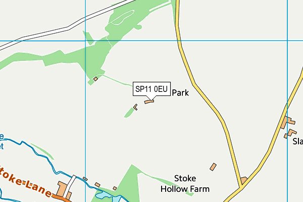 SP11 0EU map - OS VectorMap District (Ordnance Survey)