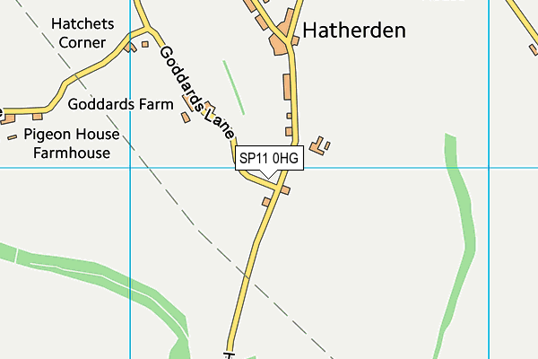 SP11 0HG map - OS VectorMap District (Ordnance Survey)