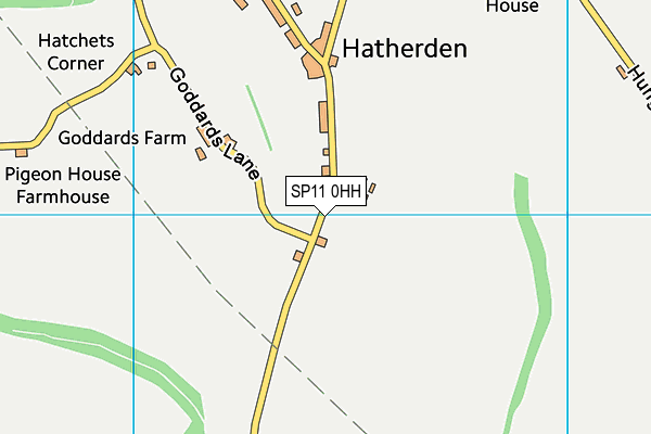 SP11 0HH map - OS VectorMap District (Ordnance Survey)