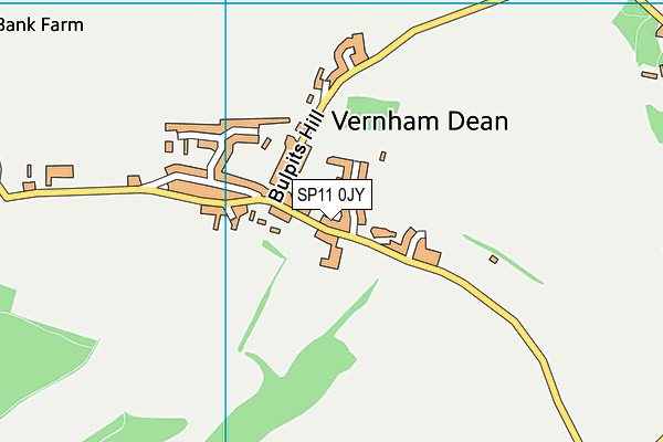 Vernham Dean Playing Field map (SP11 0JY) - OS VectorMap District (Ordnance Survey)