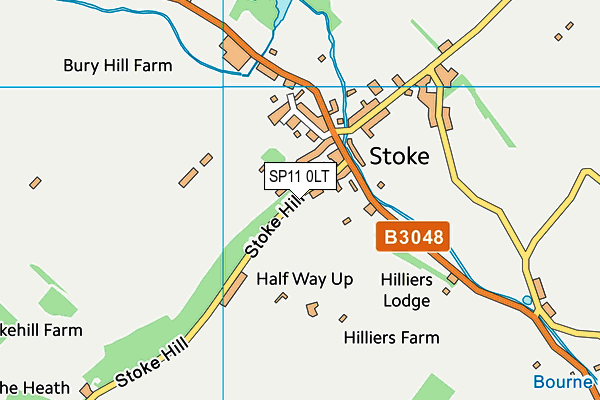 SP11 0LT map - OS VectorMap District (Ordnance Survey)