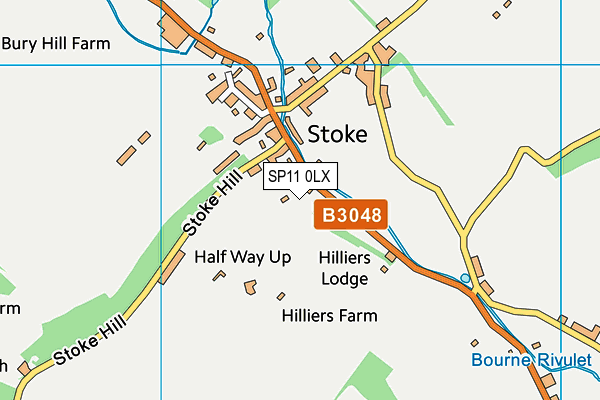 SP11 0LX map - OS VectorMap District (Ordnance Survey)