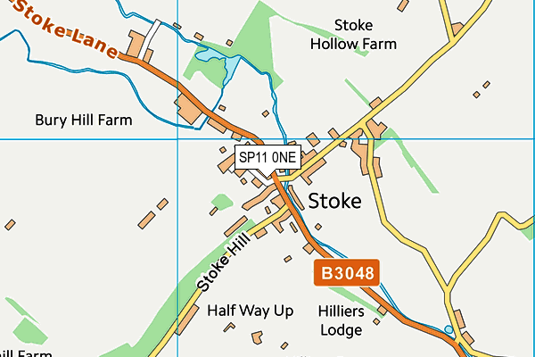 SP11 0NE map - OS VectorMap District (Ordnance Survey)