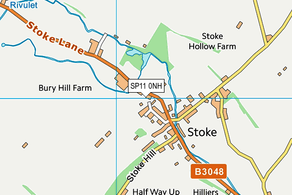 SP11 0NH map - OS VectorMap District (Ordnance Survey)