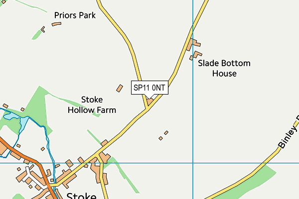 SP11 0NT map - OS VectorMap District (Ordnance Survey)