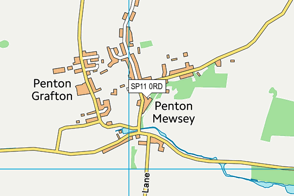 Penton Recreation Ground map (SP11 0RD) - OS VectorMap District (Ordnance Survey)