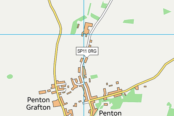 SP11 0RG map - OS VectorMap District (Ordnance Survey)