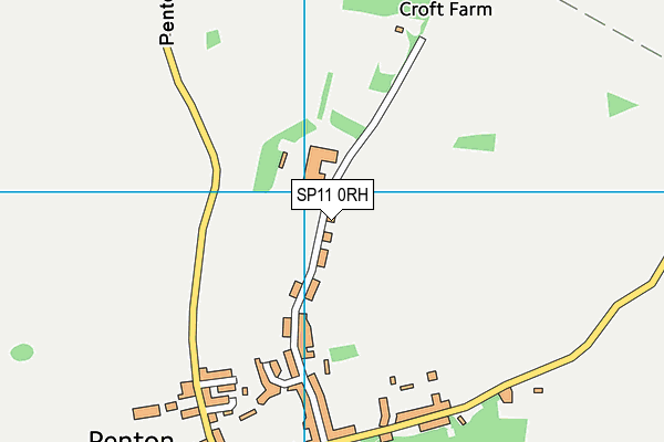 SP11 0RH map - OS VectorMap District (Ordnance Survey)