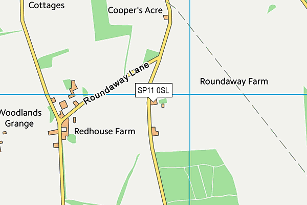 SP11 0SL map - OS VectorMap District (Ordnance Survey)