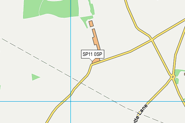 SP11 0SP map - OS VectorMap District (Ordnance Survey)