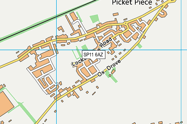 Picket Piece Recreation Ground map (SP11 6AZ) - OS VectorMap District (Ordnance Survey)