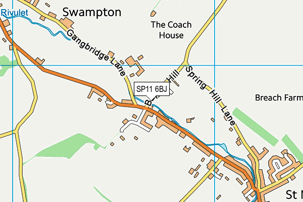 SP11 6BJ map - OS VectorMap District (Ordnance Survey)