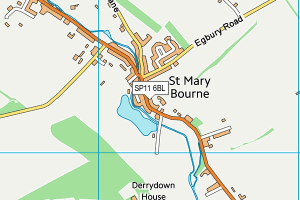 SP11 6BL map - OS VectorMap District (Ordnance Survey)