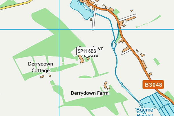 SP11 6BS map - OS VectorMap District (Ordnance Survey)