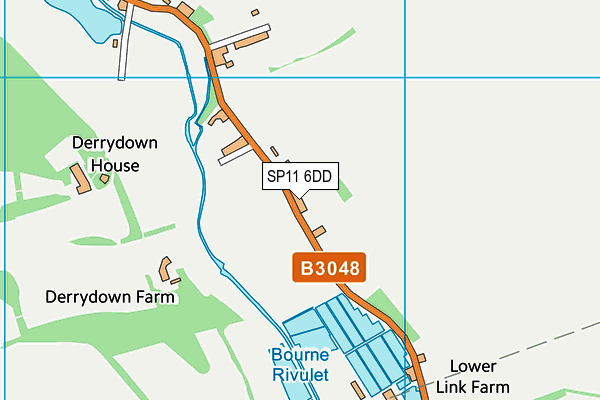 SP11 6DD map - OS VectorMap District (Ordnance Survey)