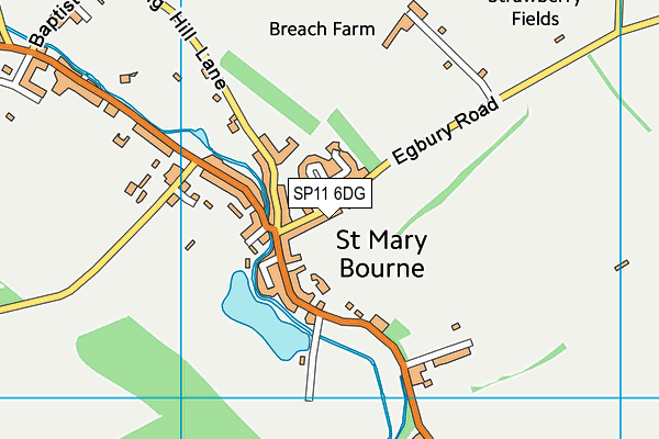 SP11 6DG map - OS VectorMap District (Ordnance Survey)