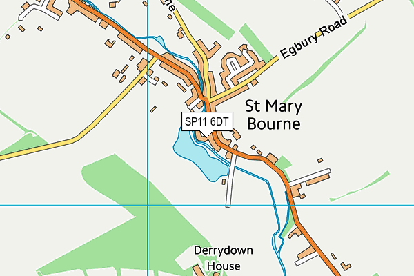 SP11 6DT map - OS VectorMap District (Ordnance Survey)