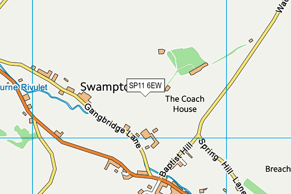 SP11 6EW map - OS VectorMap District (Ordnance Survey)
