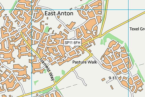 SP11 6FH map - OS VectorMap District (Ordnance Survey)