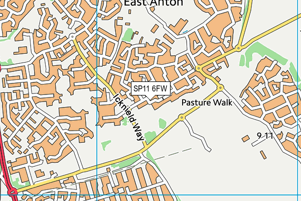 SP11 6FW map - OS VectorMap District (Ordnance Survey)