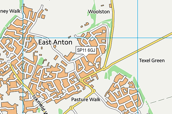 SP11 6GJ map - OS VectorMap District (Ordnance Survey)