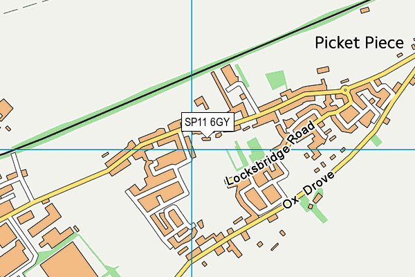 SP11 6GY map - OS VectorMap District (Ordnance Survey)