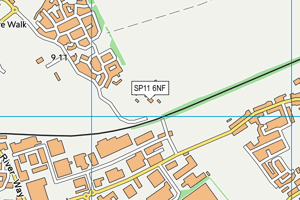 SP11 6NF map - OS VectorMap District (Ordnance Survey)