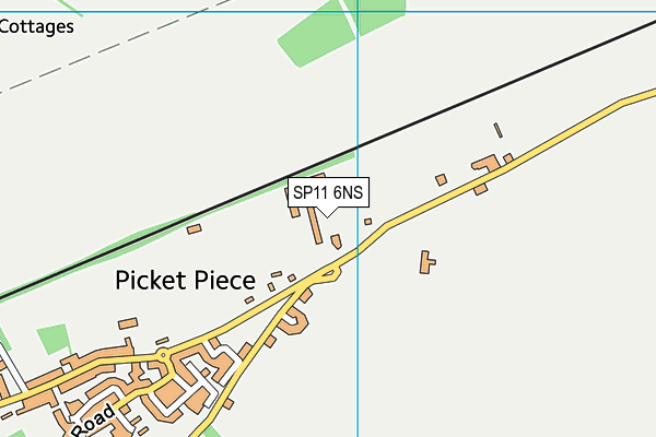 SP11 6NS map - OS VectorMap District (Ordnance Survey)