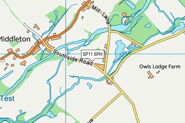 SP11 6PH map - OS VectorMap District (Ordnance Survey)