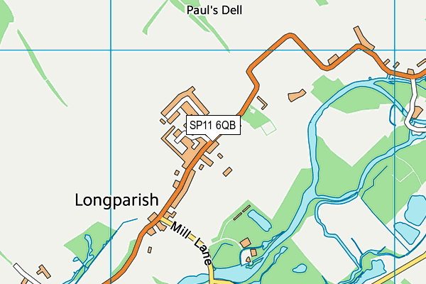 SP11 6QB map - OS VectorMap District (Ordnance Survey)