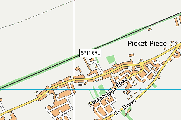 SP11 6RU map - OS VectorMap District (Ordnance Survey)