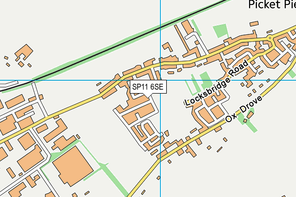 SP11 6SE map - OS VectorMap District (Ordnance Survey)