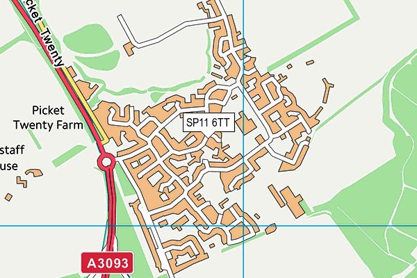 SP11 6TT map - OS VectorMap District (Ordnance Survey)