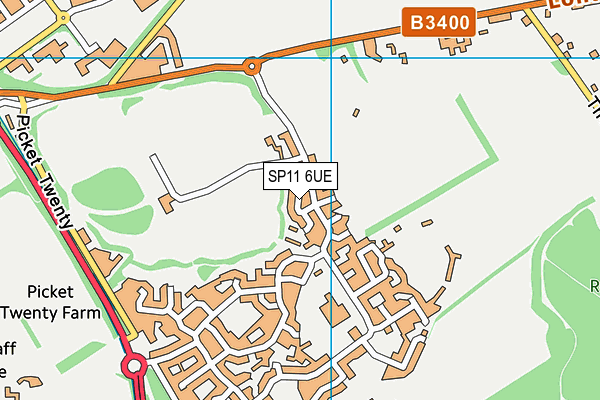 SP11 6UE map - OS VectorMap District (Ordnance Survey)