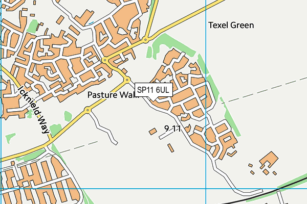 SP11 6UL map - OS VectorMap District (Ordnance Survey)