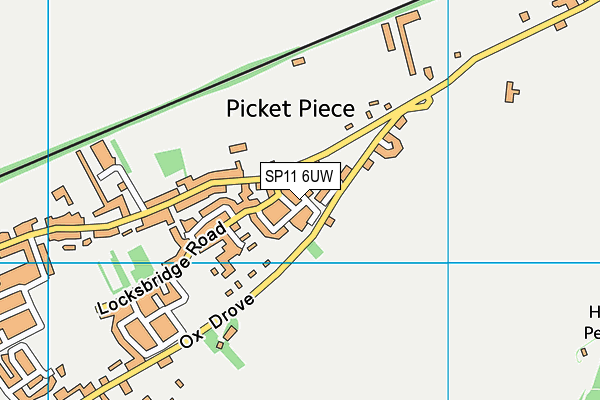 SP11 6UW map - OS VectorMap District (Ordnance Survey)