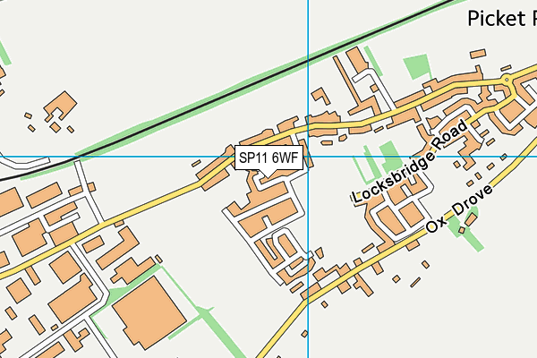 SP11 6WF map - OS VectorMap District (Ordnance Survey)