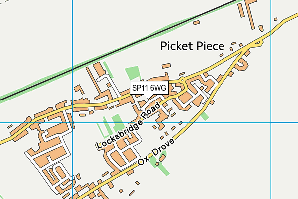 SP11 6WG map - OS VectorMap District (Ordnance Survey)